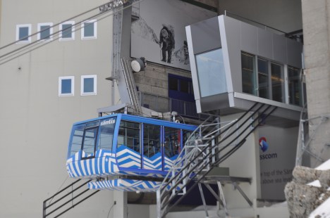 Die neue witterungsgeschützte Bergstation auf dem Säntis.