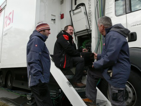 Die Mitarbeiter des Tessiner Fernsehen RSI sorgen seit 1999 für fantastische Fernseh-bilder von den beiden Weltcup-Skispringen in Engelberg.